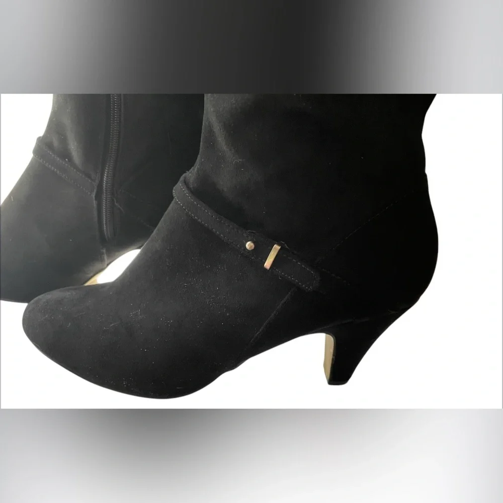NWOT Bella Vita Sasha BLACK Suede Knee High Boots SIZE: 10 W - Picture 6 of 8